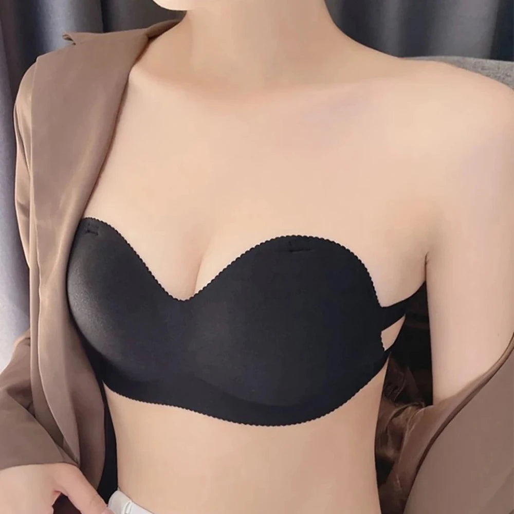 Sexy Backless Invisible Bra Push Up For Women Lingerie Seamless Brassiere No Sewing Bra Strapless Bras Daily Wear Bralette