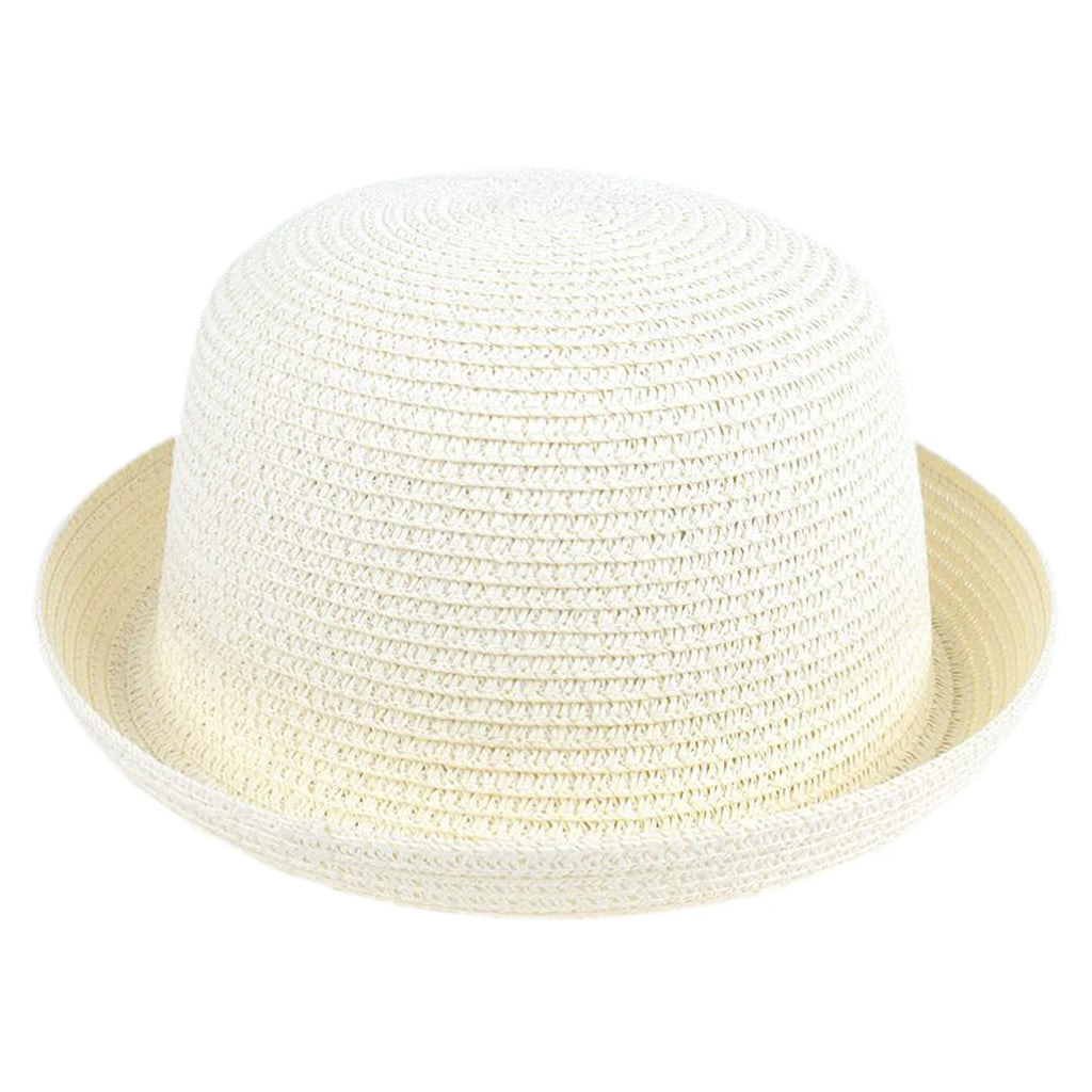Kids Summer Sun Hat Children Boys Girls Straw Hat Bowler Hats Derby Cap Clothe Cap Beach Travel