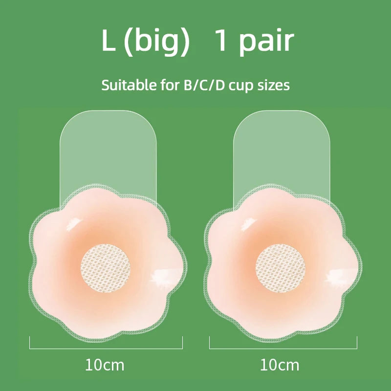 Full Coverage Push Up Bra for Large Chest Women, ABCD Cup Invisible Adhesive Silicone Sticky Bra Strapless Wedding Bra with Lift
