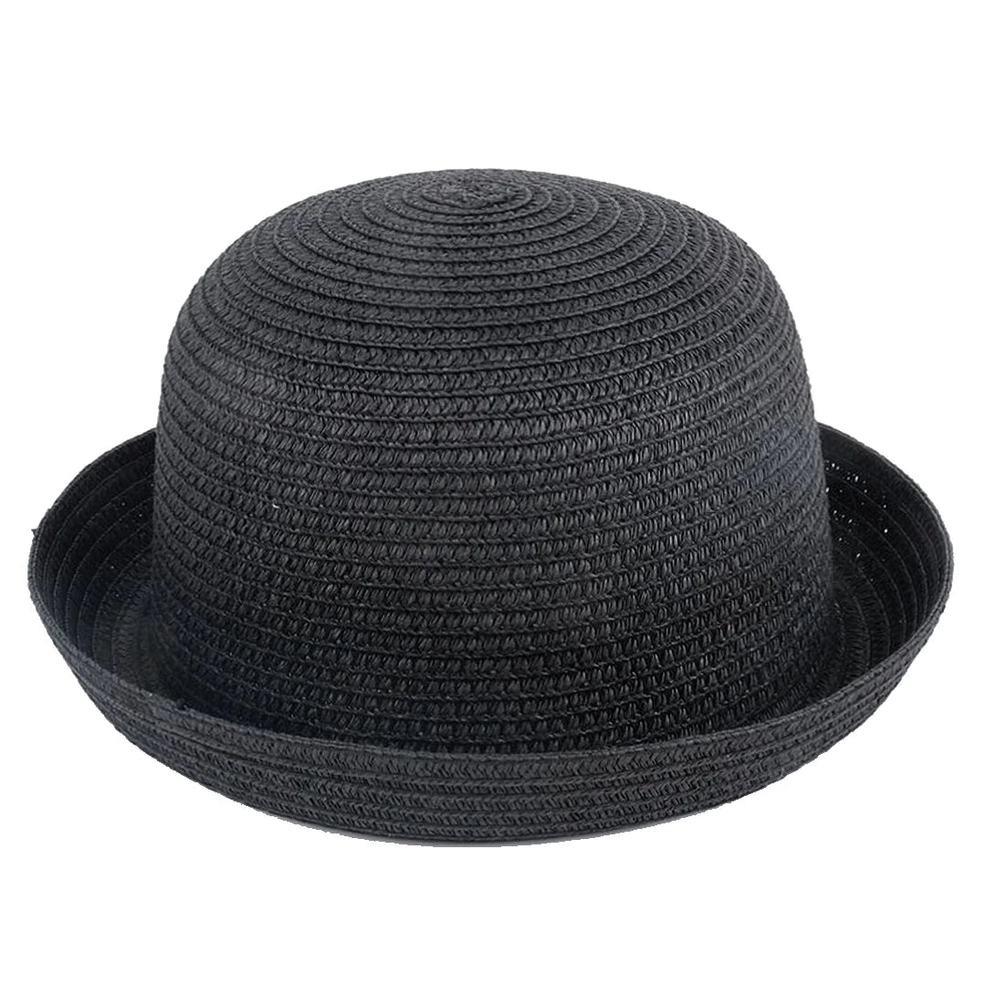 Kids Summer Sun Hat Children Boys Girls Straw Hat Bowler Hats Derby Cap Clothe Cap Beach Travel