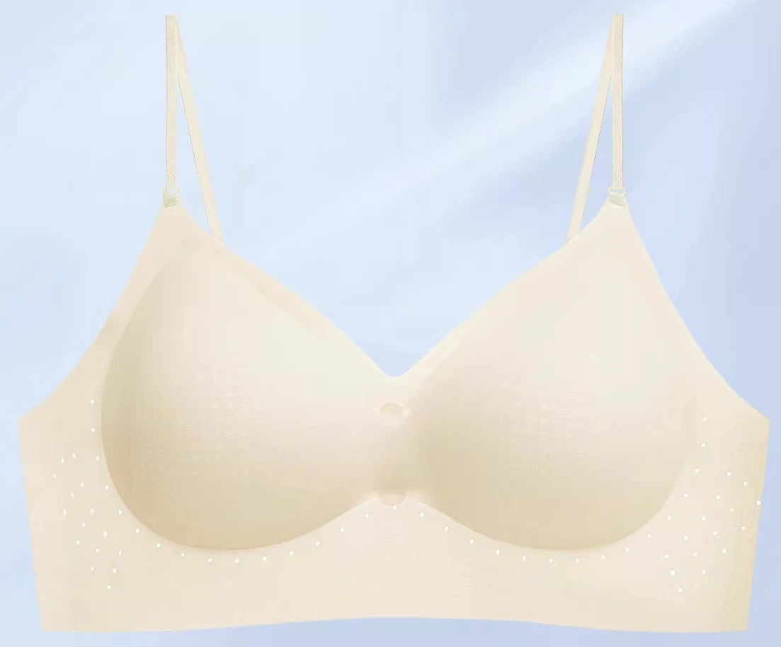 Invisible Backless Push Up Bra Seamless Wireless Fixed Cup Beauty Back Small Bust Enhancer Comfort Support Everyday Wear Female