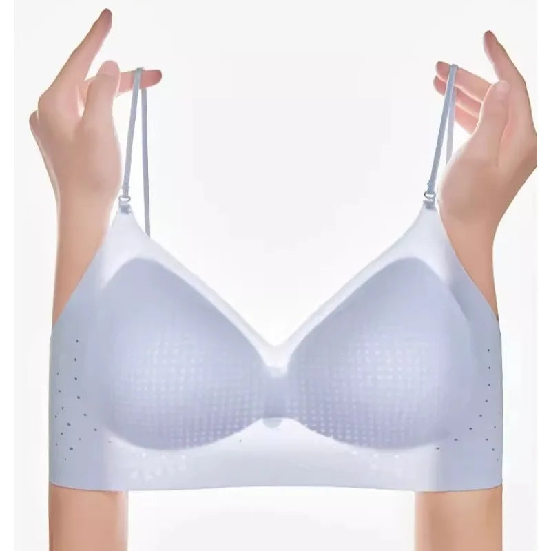 Invisible Backless Push Up Bra Seamless Wireless Fixed Cup Beauty Back Small Bust Enhancer Comfort Support Everyday Wear Female