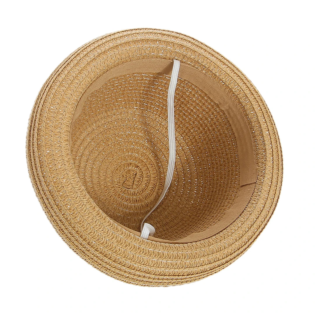 Kids Summer Sun Hat Children Boys Girls Straw Hat Bowler Hats Derby Cap Clothe Cap Beach Travel