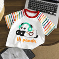Kids Summer T-shirt Cute Girls Tops Cotton Boys Clothing Short Sleeve Clothes
