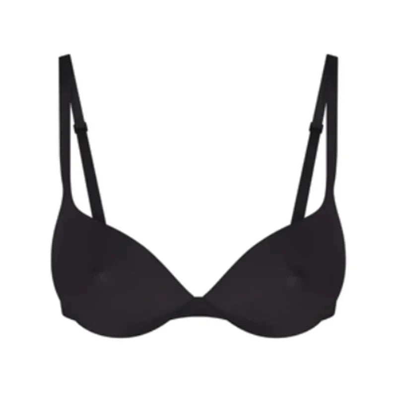 Women Push Up Bra Simple Underwear Seamless Bras with Adjustable Straps Underwire Support Comfort Invisible for All-Day Wear
