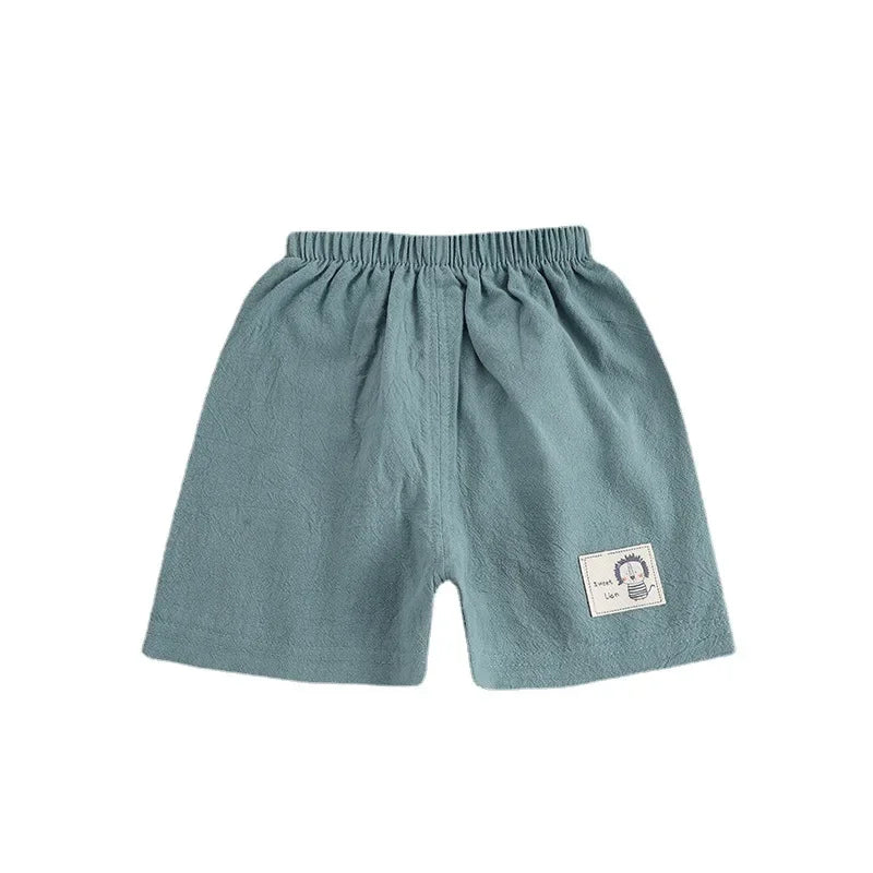 Kids Summer Shorts 1-5 Years Baby Boys Korean Style Cotton and Linen Short Pants Girls  Toddler Children Cute Shorts