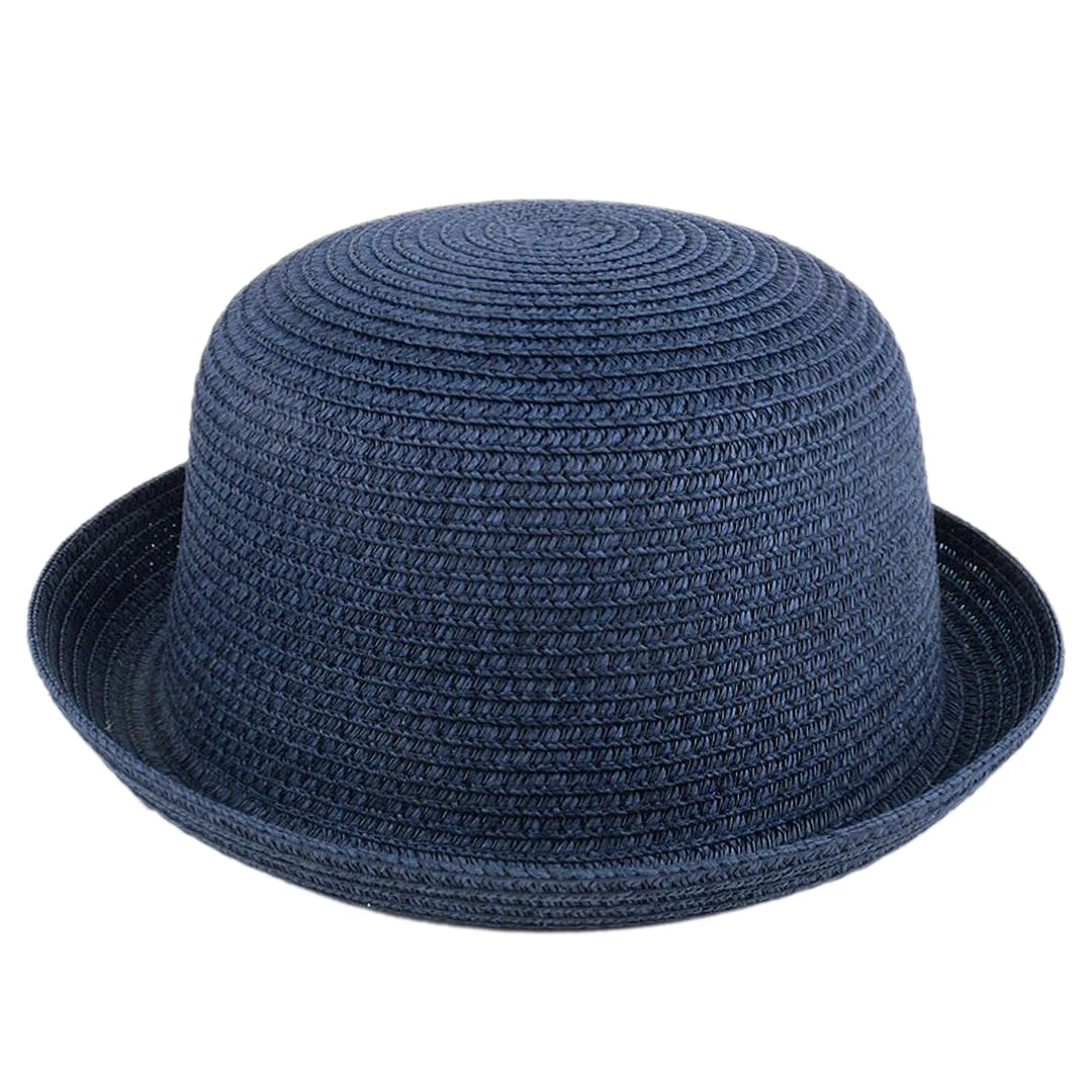 Kids Summer Sun Hat Children Boys Girls Straw Hat Bowler Hats Derby Cap Clothe Cap Beach Travel