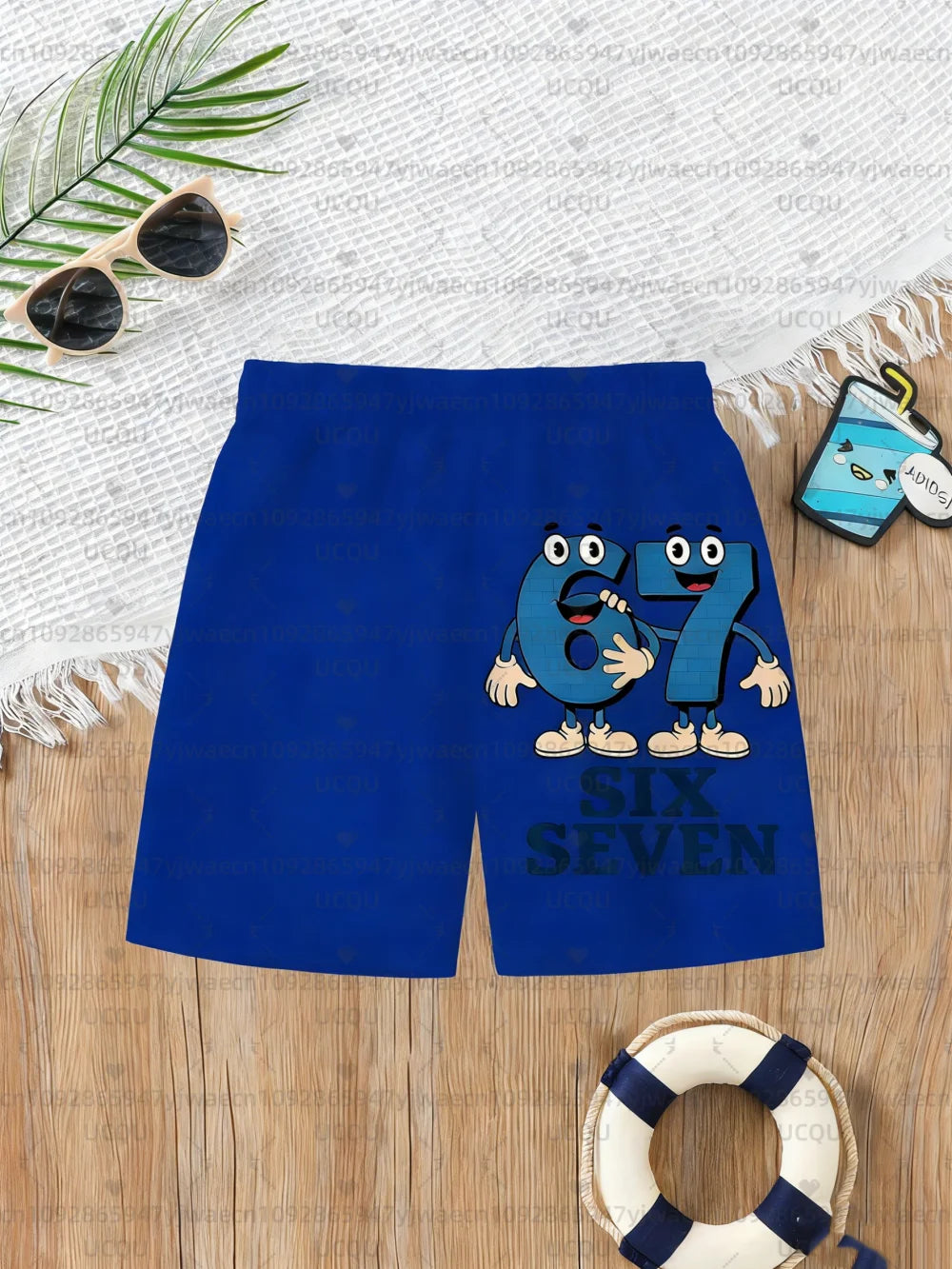 Summer For Kids 67 Six Seven Italian Brain Rot Math Joke Tops Y2k Game Saying Shorts Graphic Y2k Children's Shorts