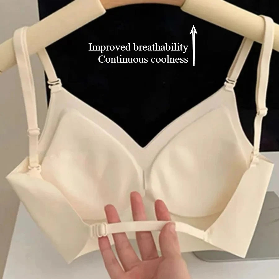 Women Invisible Bra Deep U Plunge Bras Backless ToDresses p for Sexy Lingerie with Transparent Strap Push Up Strapless Underwear