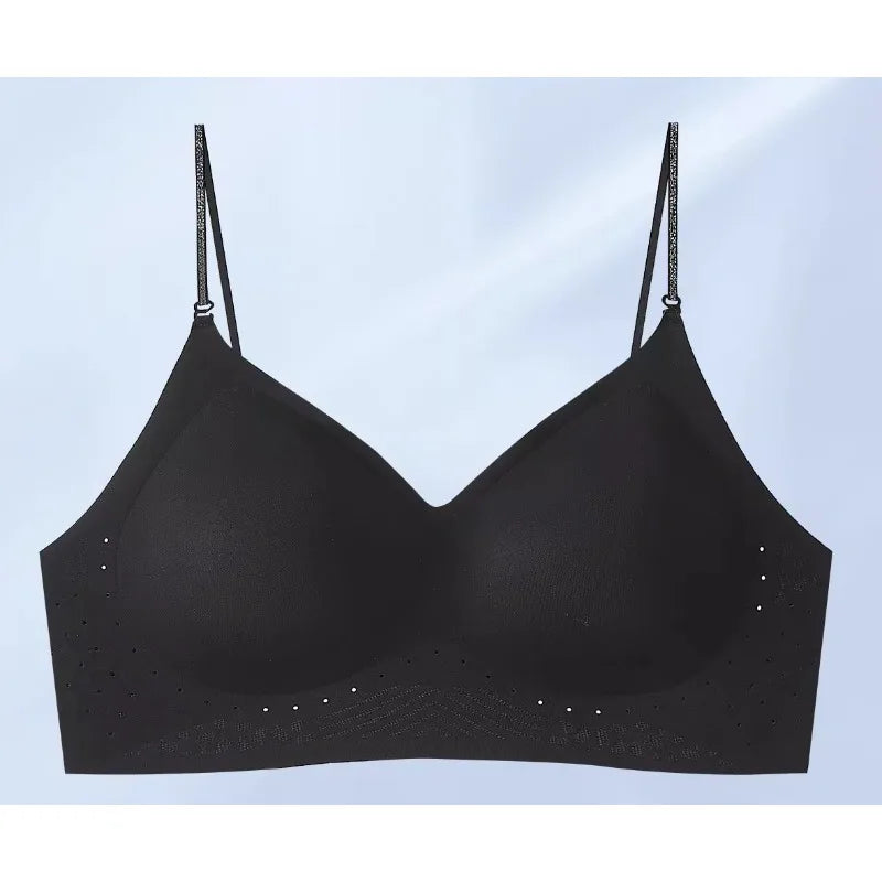 Invisible Backless Push Up Bra Seamless Wireless Fixed Cup Beauty Back Small Bust Enhancer Comfort Support Everyday Wear Female